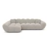 Bouclé L-Form Sofa Liva