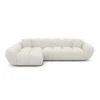 Bouclé L-Form Sofa Liva
