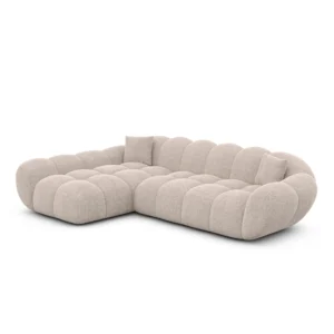Strukturstoff L-Form Sofa Liva