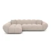 Strukturstoff L-Form Sofa Liva