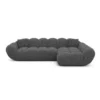 Bouclé L-Form Sofa Liva