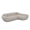 Bouclé L-Form Sofa Liva