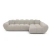 Bouclé L-Form Sofa Liva