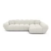 Bouclé L-Form Sofa Liva