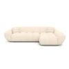 Strukturstoff L-Form Sofa Liva
