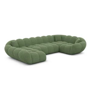 Strukturstoff U-Form XL Wohnlandschaft Liva