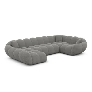 Strukturstoff U-Form XL Wohnlandschaft Liva
