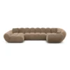 Samtstoff U-Form XL Wohnlandschaft Liva