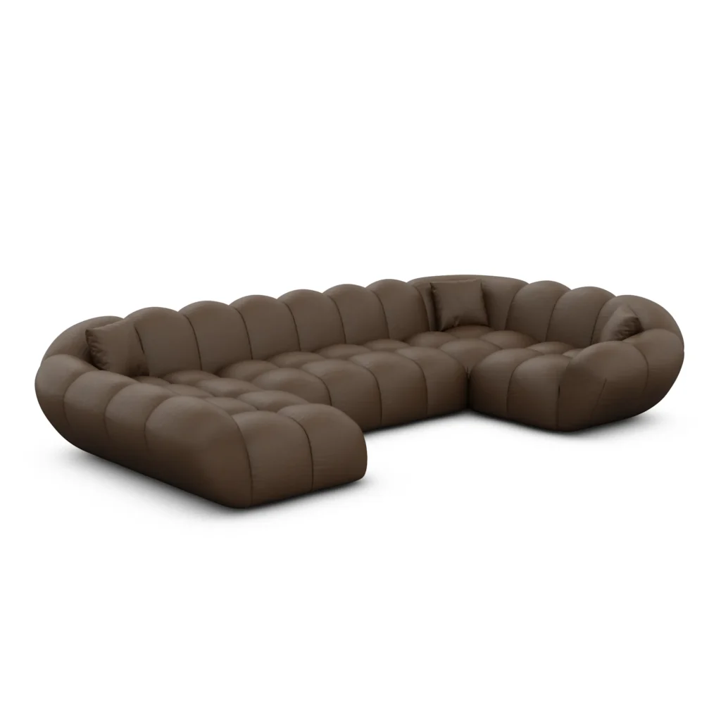 Echtleder U-Form XL Wohnlandschaft Liva