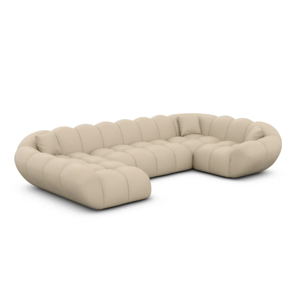 Kunstleder U-Form XL Wohnlandschaft Liva