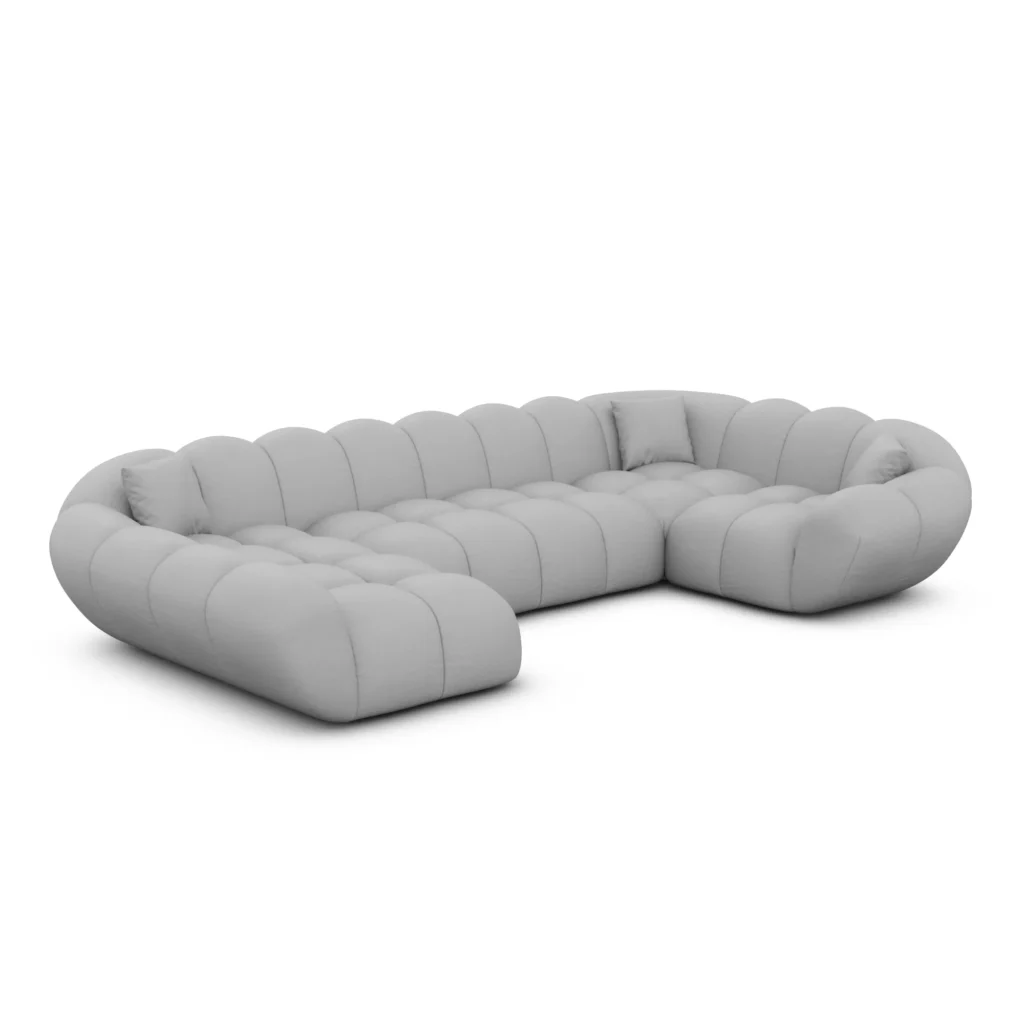 Kunstleder U-Form XL Wohnlandschaft Liva