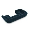 Samtstoff U-Form XL Wohnlandschaft Liva