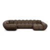 Kunstleder U-Form XL Wohnlandschaft Liva