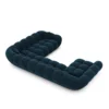 Samtstoff U-Form XXL Wohnlandschaft Liva