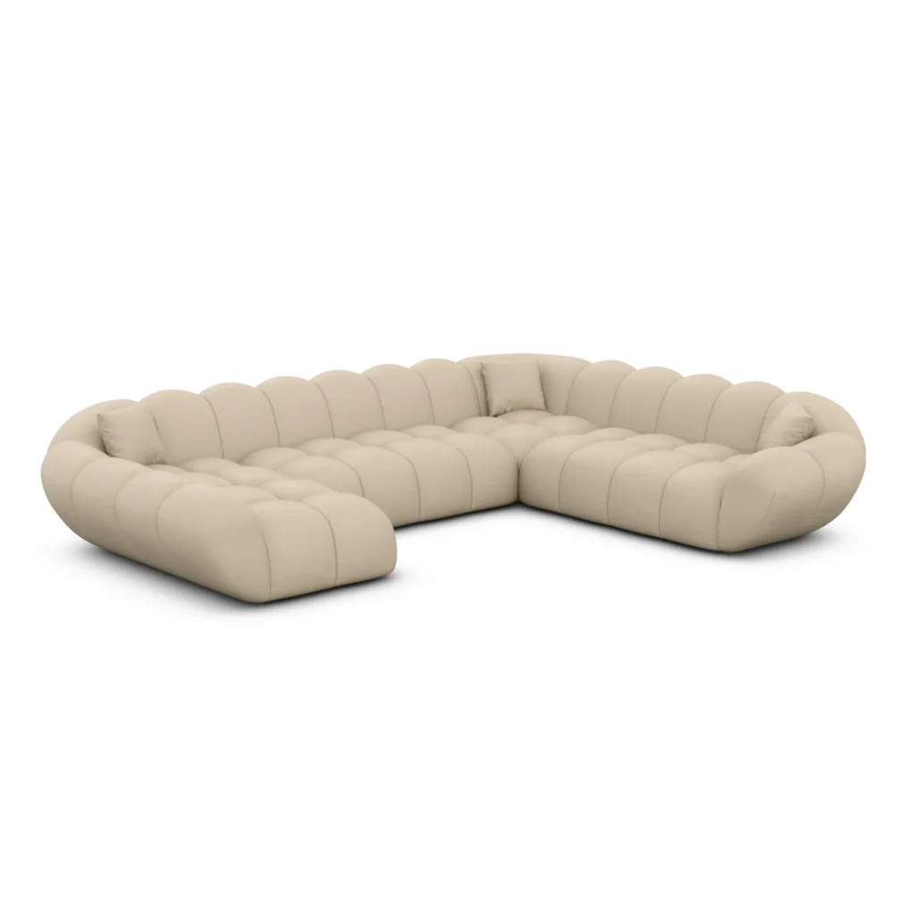 Echtleder U-Form XXL Wohnlandschaft Liva