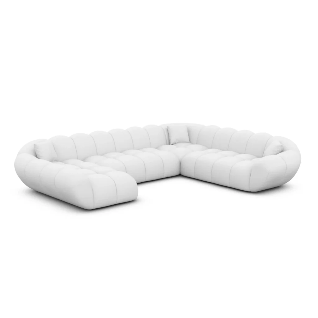 Echtleder U-Form XXL Wohnlandschaft Liva