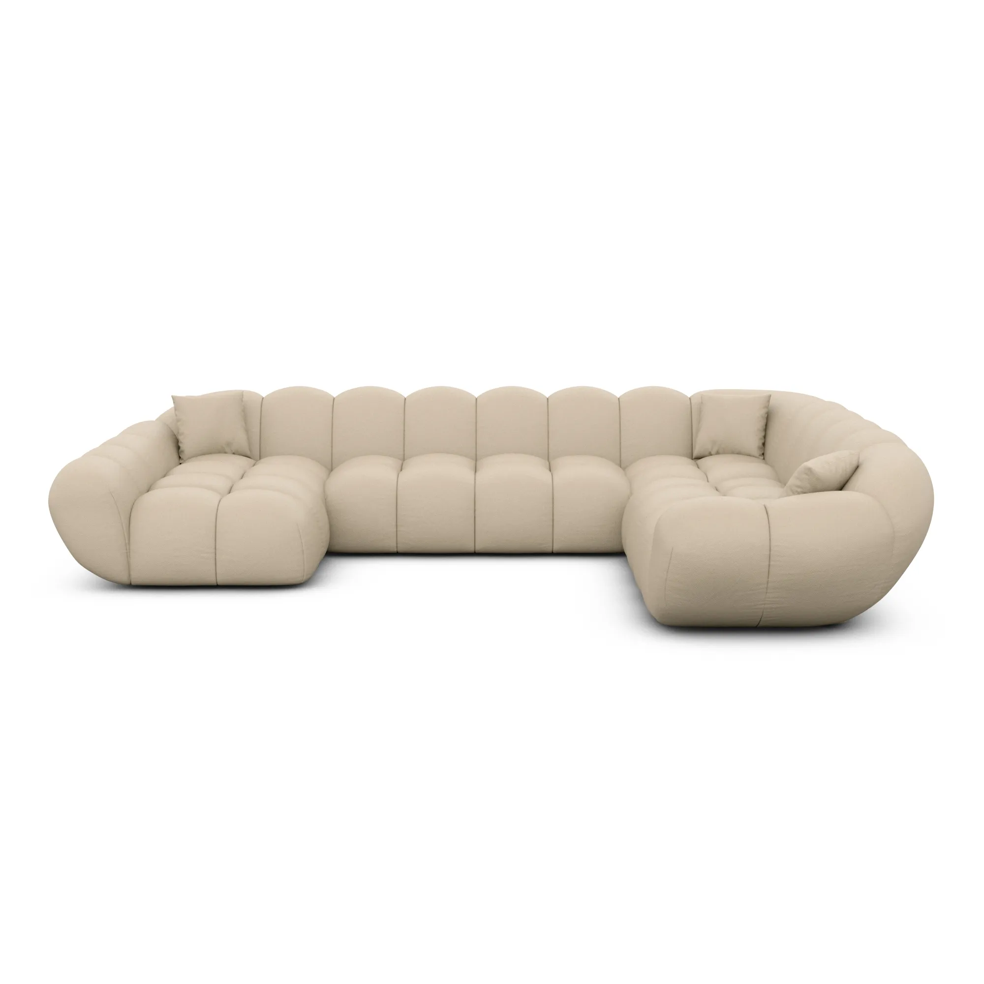 Kunstleder U-Form XXL Wohnlandschaft Liva