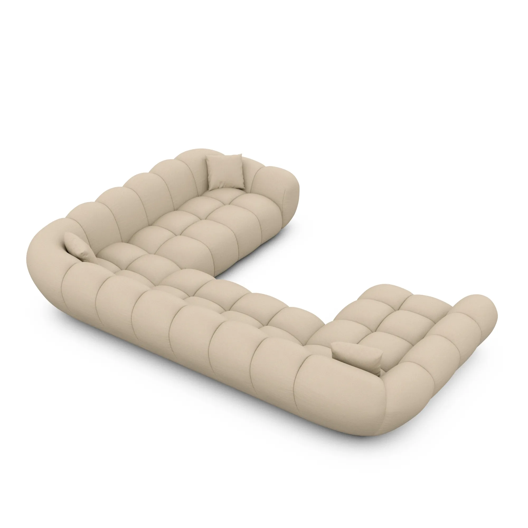 Kunstleder U-Form XXL Wohnlandschaft Liva