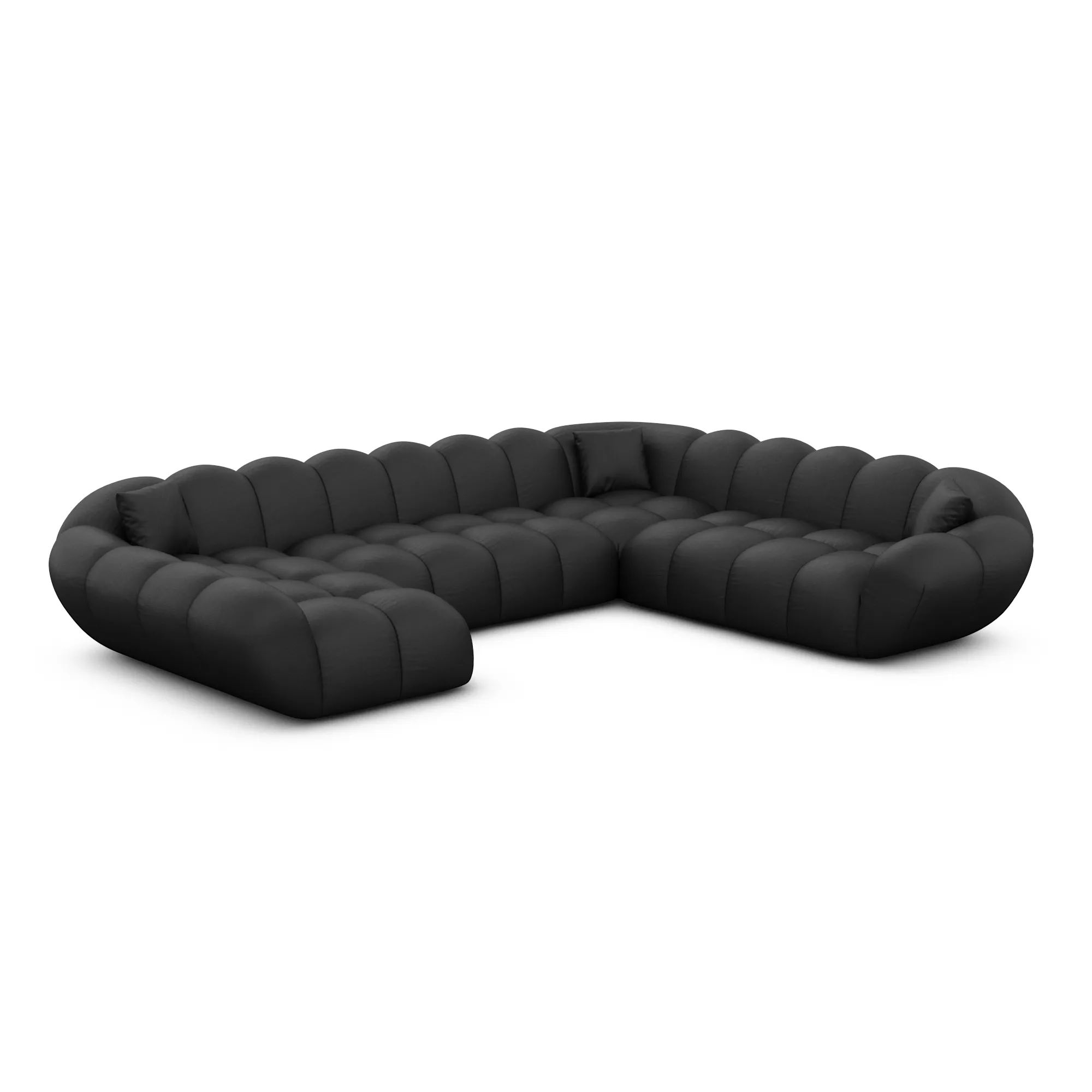 Kunstleder U-Form XXL Wohnlandschaft Liva