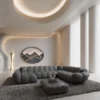 Kunstleder U-Form XXL Wohnlandschaft Liva