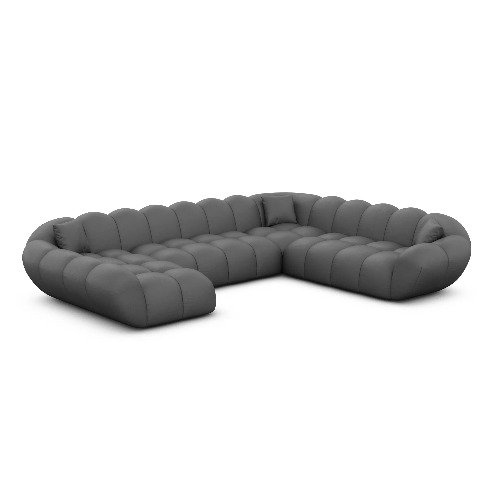 Kunstleder U-Form XXL Wohnlandschaft Liva