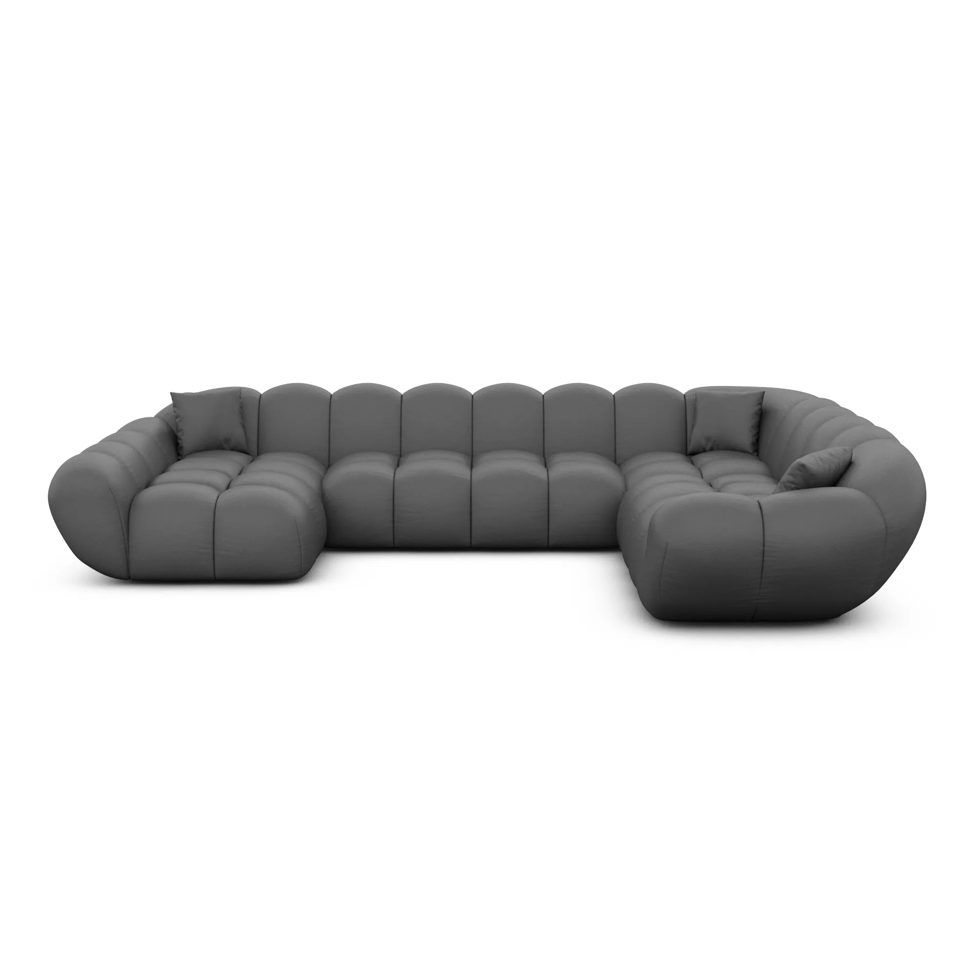 Kunstleder U-Form XXL Wohnlandschaft Liva