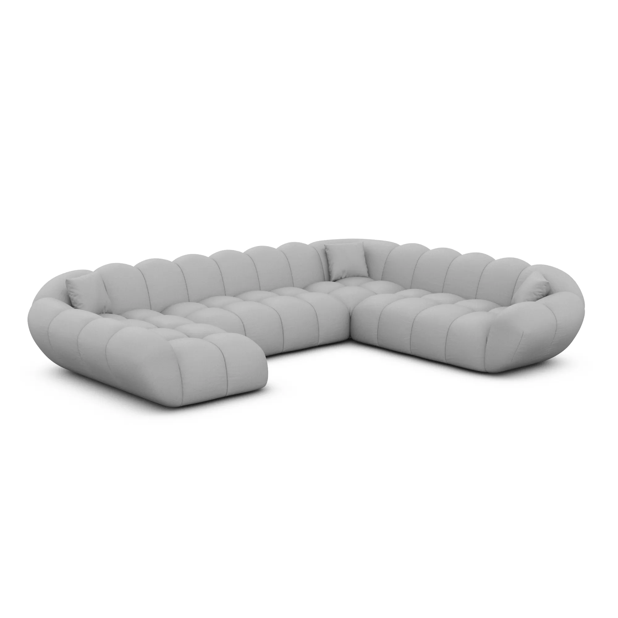 Kunstleder U-Form XXL Wohnlandschaft Liva