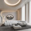 Kunstleder U-Form XXL Wohnlandschaft Liva