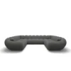 Bouclé U-Form XXL Panorama Sofa Liva