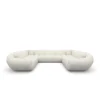 Bouclé U-Form XXL Panorama Sofa Liva
