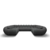 Strukturstoff U-Form XXL Panorama Sofa Liva
