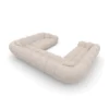 Strukturstoff U-Form XXL Panorama Sofa Liva