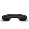 Strukturstoff U-Form XXL Panorama Sofa Liva