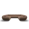 Strukturstoff U-Form XXL Panorama Sofa Liva