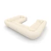 Strukturstoff U-Form XXL Panorama Sofa Liva