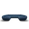 Strukturstoff U-Form XXL Panorama Sofa Liva