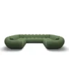 Strukturstoff U-Form XXL Panorama Sofa Liva