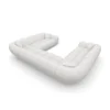 Strukturstoff U-Form XXL Panorama Sofa Liva