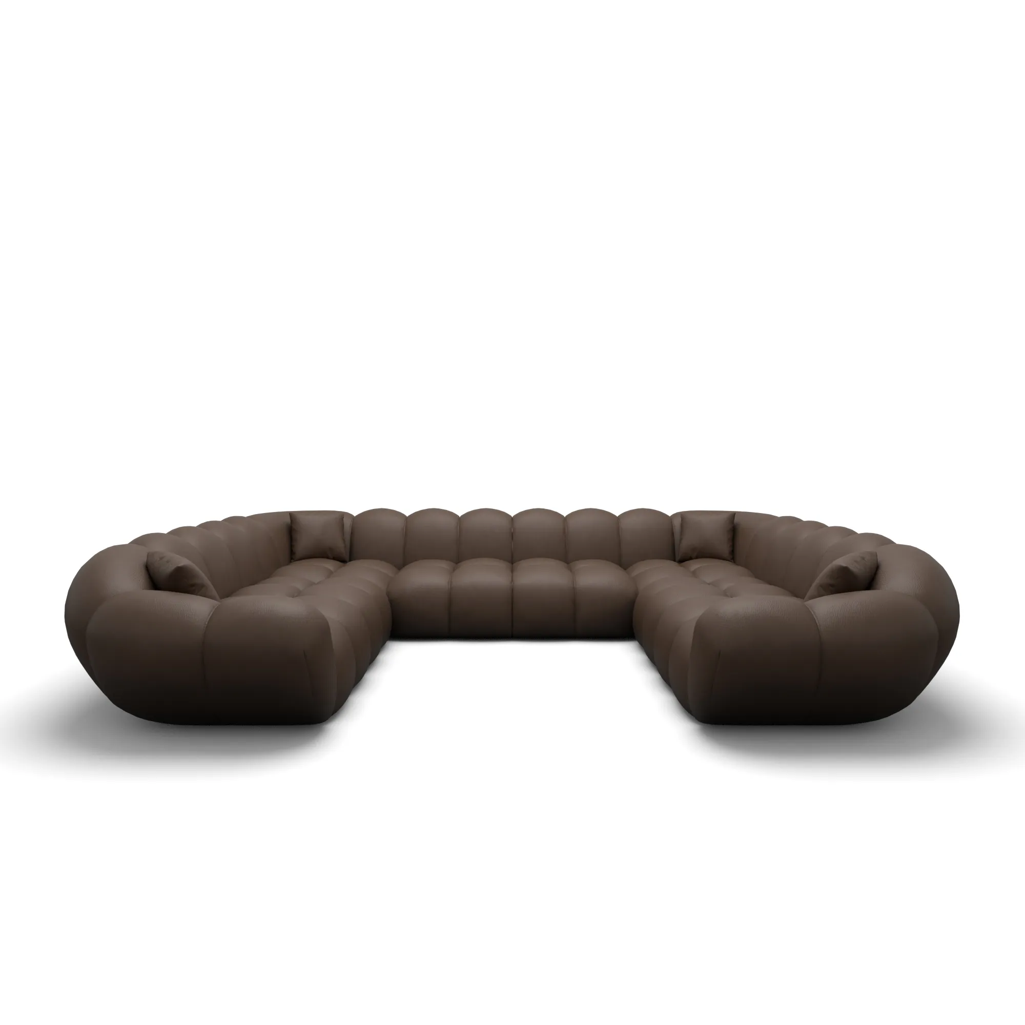 Kunstleder U-Form XXL Panorama Sofa Liva