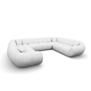 Kunstleder U-Form XXL Panorama Sofa Liva