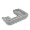 Samtstoff U-Form XXL Wohnlandschaft Liva