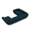 Samtstoff U-Form XXL Wohnlandschaft Liva