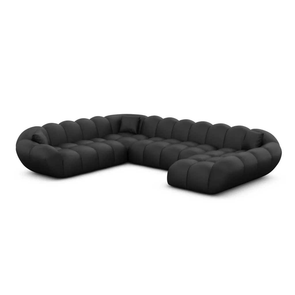 Kunstleder U-Form XXL Wohnlandschaft Liva