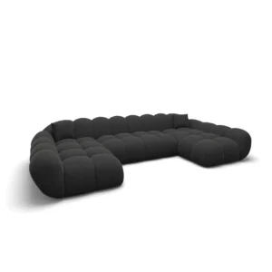 Strukturstoff U-Form XXL Wohnlandschaft Studio Liva