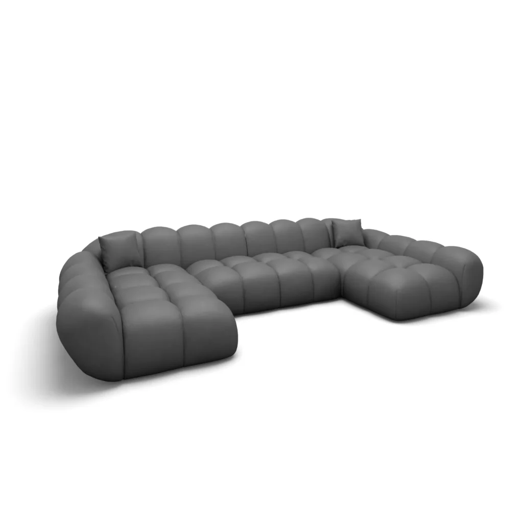 Echtleder U-Form XXL Wohnlandschaft Studio Liva