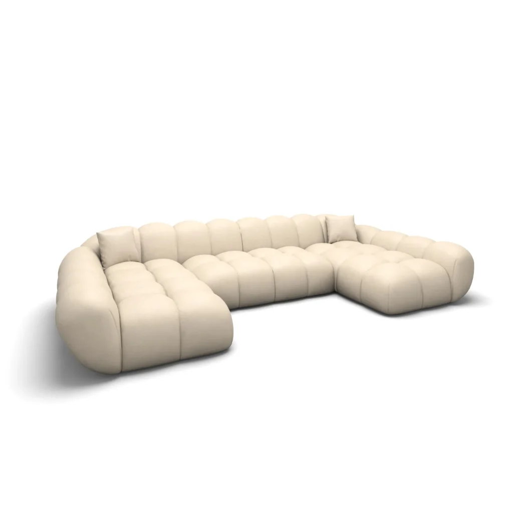 Kunstleder U-Form XXL Wohnlandschaft Studio Liva