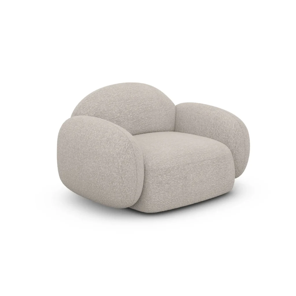 Bouclé Sessel Lumira