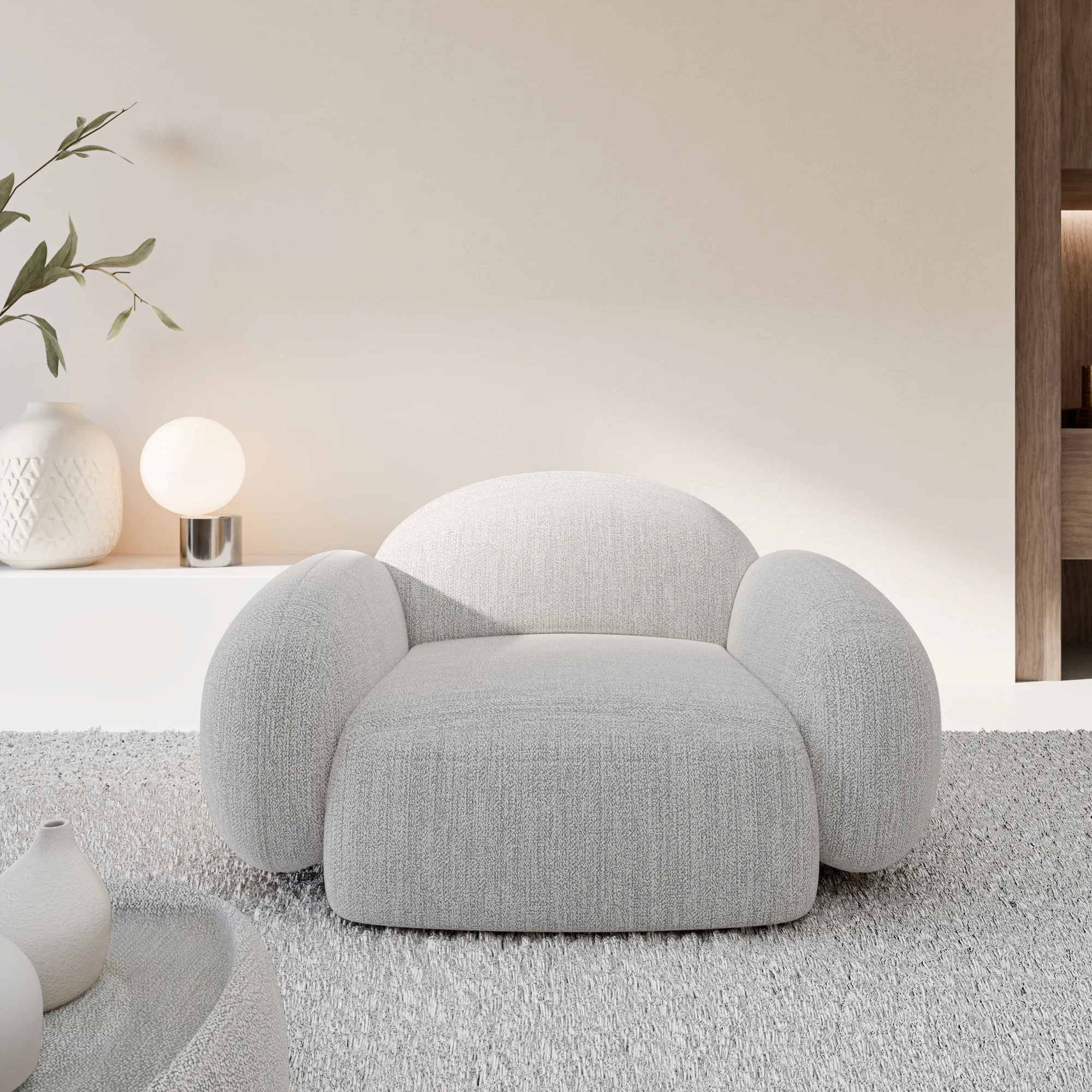 Strukturstoff Sessel Lumira – Bild 4
