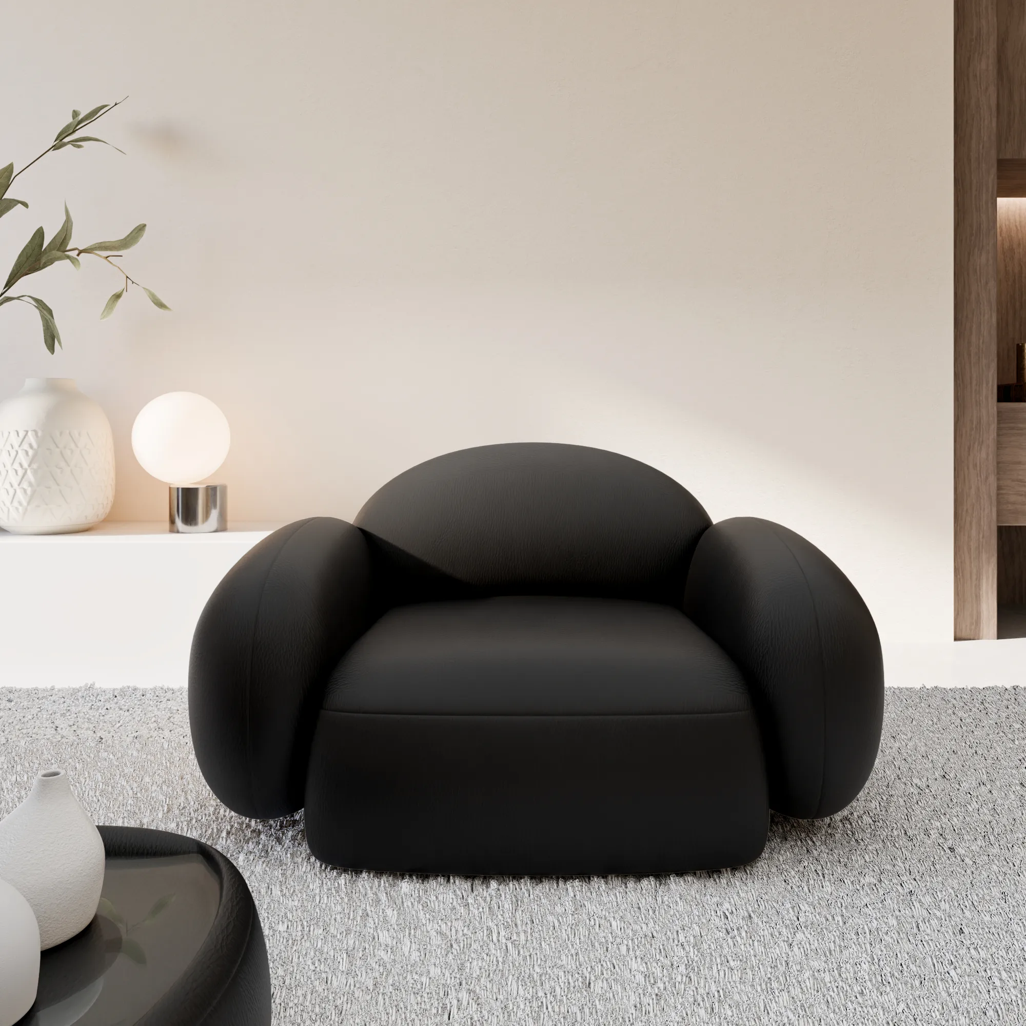 Echtleder Sessel Lumira – Bild 8