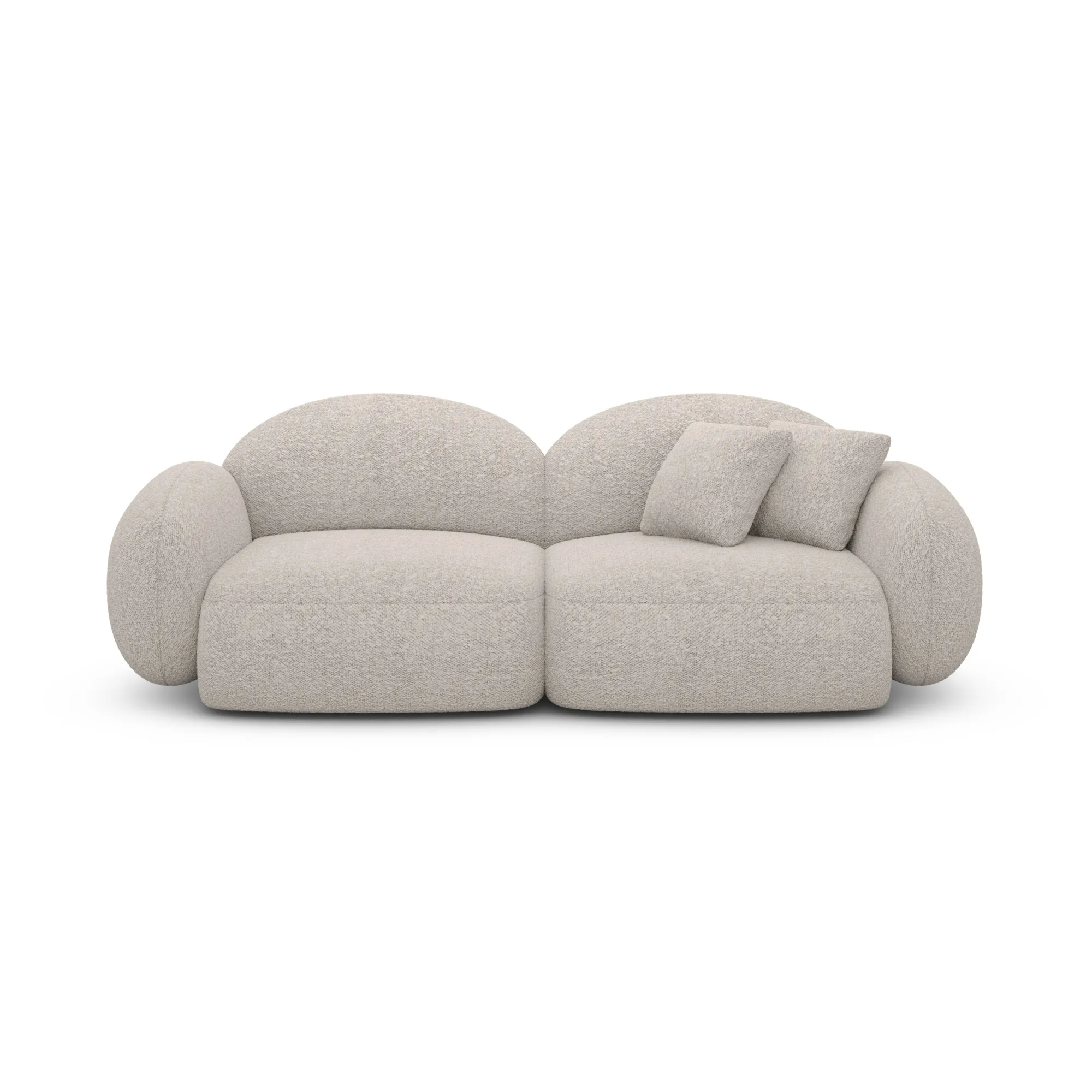 Bouclé 2-Sitzer Couch Lumira – Bild 11